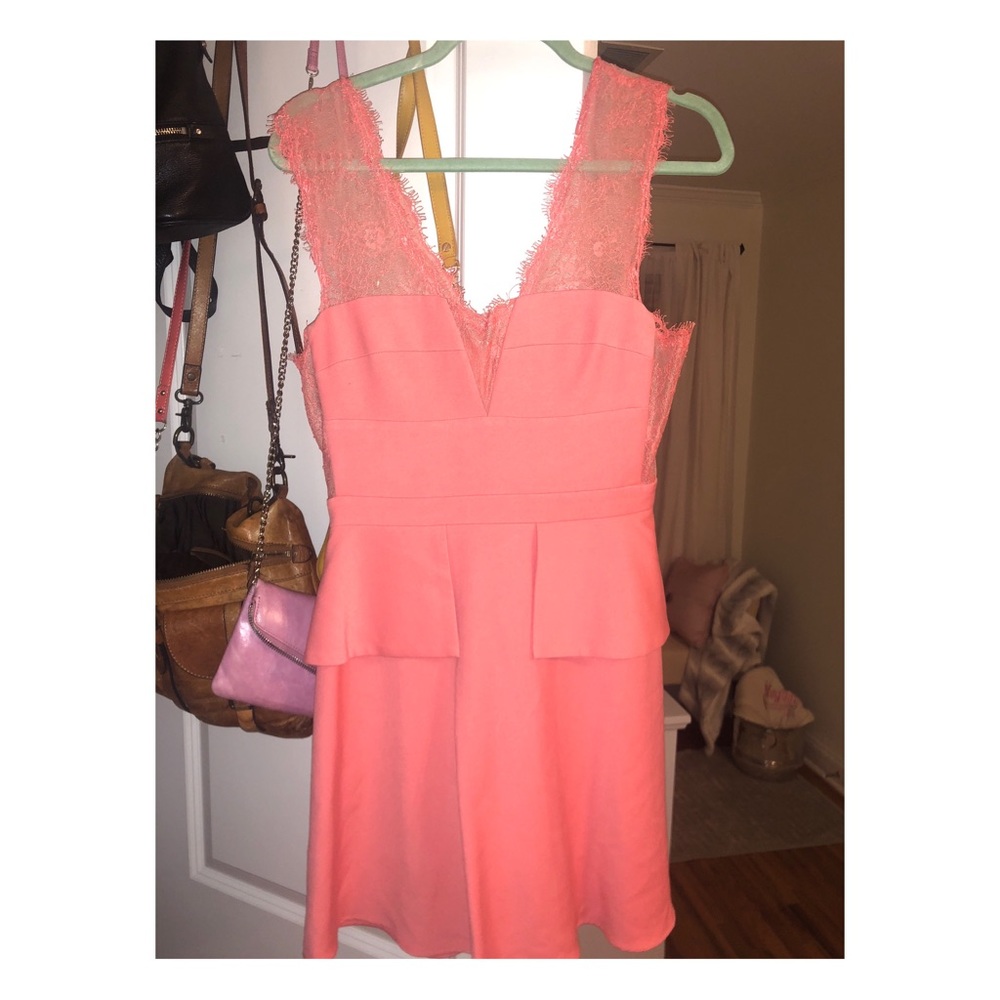 Pink cocktail BCBG dress